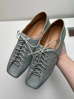 Chaussures plates à lacets et bout carré pour femmes chaussures décontractées