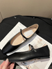 Chaussures plates noires pour femmes ballerines noires à bout rond Mary Jane