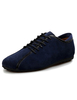 Chaussures pratqiues à bout rond en cuir suédé