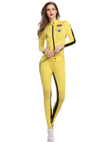 Cheer Leader Costume Halloween Femmes Combinaisons Jaunes