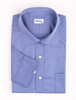 Chemise bleue avec rayure à manches longues