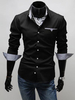Chemise casual Hommes 2021 avec poches pour hommes