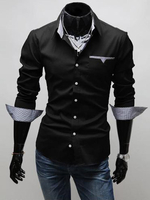 Chemise casual Hommes 2021 avec poches pour hommes