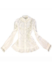 Chemise Classique Lolita Chemisier en lolita blanc à volants Déguisements Halloween