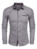 Chemise décontractée pour homme Col rabattu Casual Bloc de couleur amovible Bleu bébé Chemises pour hommes