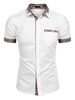 Chemise décontractée pour homme Col rabattu Casual Bloc de couleur amovible Hunter Green Chemises pour hommes