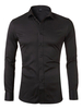 Chemise décontractée pour homme Col rabattu Chemises décontractées blanches amovibles pour hommes