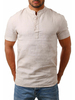 Chemise décontractée pour hommes à col bijou Chemises décontractées pour hommes en abricot léger