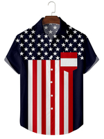 Chemise décontractée pour hommes col rabattu chic à revers imprimé blanc froid chemises pour hommes