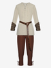 Chemise De Pirate Médiévale Pantalon À Bretelles À La Cheville Halloween Rétro Scène De Cosplay