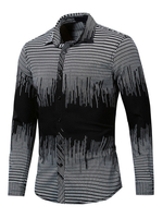 Chemise homme coupe classique 100% coton Artwork en bordeaux