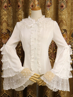 Chemise Lolita Rococo En Mousseline Avec Lolita Déguisements Halloween