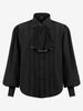 Chemise Noir Vintage Top Renaissance Polyester Dentelle Manches Longues Rétro Costumes Pour Homme Déguisement Vintage