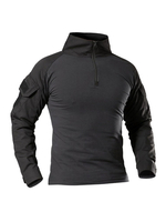 Chemise tactique à manches longues pour hommes avec poches