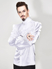 Chemise Vintage Blanche Col Montant Jacquard À Volants Aristocrate Rétro Costumes Pour Homme Déguisements Halloween