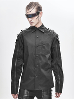 Chemises tendance à manches longues pour hommes Cyberpunk Dark Raglan