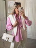 Chemisier Blouse Femme à Col Revers avec Manches Longues avec Boutons Unicolore Chemisier Femme