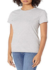 Chemisier gris pour femme T-shirt dété en polyester à manches courtes