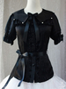 Chemisier lolita classique en chiffon impression avec noeud col Peter Pan Déguisements Halloween