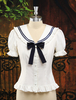 Chemisier lolita en coton avec noeud de col marin Déguisements Halloween