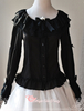 Chemisier lolita Joli en chiffon avec noeud col rond Déguisements Halloween