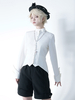 Chemisiers gothiques Lolita Chemisier à manches longues Haut Lolita blanc Chemise Lolita
