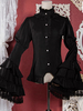 Chemisiers gothiques Lolita Haut Lolita blanc Manches longues Volants Dentelle Lolita Chemise