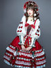 Chemisiers Lolita Blancs Manches Longues Volants À Lacets Arc Bloc De Couleur Dentelle Lolita Top Chemise Lolita Vintage