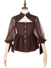 Chemisiers Lolita classiques Haut de chemise Lolita à manches chimiste