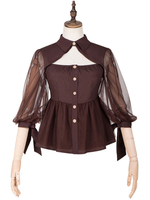 Chemisiers Lolita classiques Haut de chemise Lolita à manches chimiste