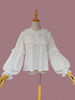 Chemisiers Lolita Classiques Infanta Chemise Lolita Blanche À Manches Longues