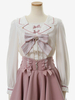 Chemisiers Lolita doux nœuds haut Lolita en dentelle chemisier à manches longues chemise Lolita rose