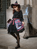 Chemisiers Lolita Noir Manches Longues Chemise Lolita Sweet Top en Polyester