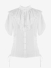 Chemisiers Lolita Style Rococo Haut Lolita Chemisier À Manches Courtes À Volants Chemise Lolita Blanche