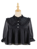 Chemisiers Sweet Lolita Bows Chemisier à manches 3/4 Top Lolita Chemise Lolita noire