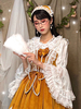 Chemisiers Sweet Lolita Haut Lolita Chemisier à manches longues à volants en dentelle Chemise Lolita blanche