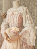 Chemisiers Vintage Lolita Blancs Volants Nœuds Manches Longues Dentelle Top Lolita Chemise Classique Lolita