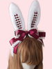 Cheveux Lolita Doux Fermoir Lapin Oreille Dentelle Arc Lolita Accessoire Cheveux Déguisements Halloween