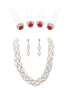Chic Bijoux ensemble de mariage Collier argent de rhinestone ensemble de bijoux de mariage