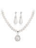 Chic Bijoux ensemble de mariage ivoire en perle de mariage Collier