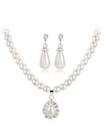 Chic Bijoux ensemble de mariage ivoire en perle de mariage Collier