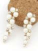 Chic Bijoux ensemble de mariage or avec perles métallique élégant de mariage Collier