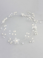Chic Coiffure de mariage Accessoire blanc Coiffure fête de mariage