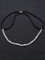 Chic Coiffure de mariage de rhinestone argent pour femme de mariage