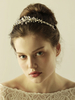 Chic Coiffure de mariage métallique argent pour adultes de soirée
