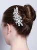 Chic Coiffure de mariage métallique argent pour femme de mariage