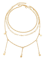 Chic collier doré pendentif en alliage métallique forme de chaîne chaînes collier femmes bijoux