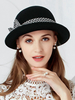 Chic Cosplay Chapeau Accessoire noir en laine chapeau de fête Déguisements Halloween