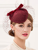 Chic Cosplay Chapeau chapeau bordeaux en laine Flapper de Toussaint Déguisements Halloween