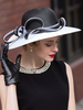 Chic Cosplay Chapeau pour femme en fibre polyester noir de fêtes de film chapeau Déguisements Halloween